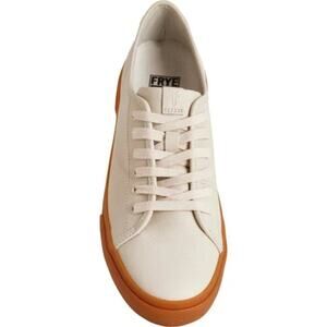 Frye Gia Low Lace Leather Sneakers Ivory w/Gum Sole | Women’s 8